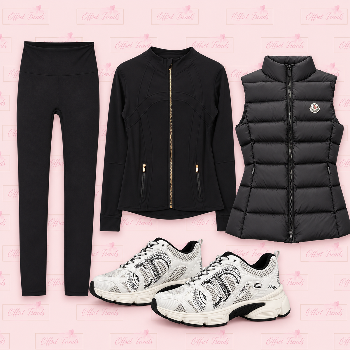 Lulu&Gilet&Trainer Combo