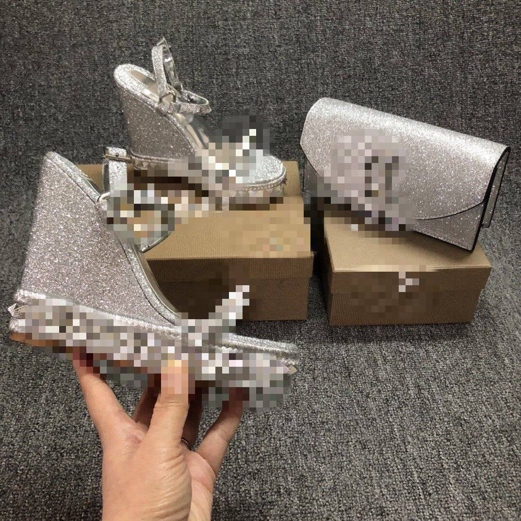Silver Bag&Heel Set