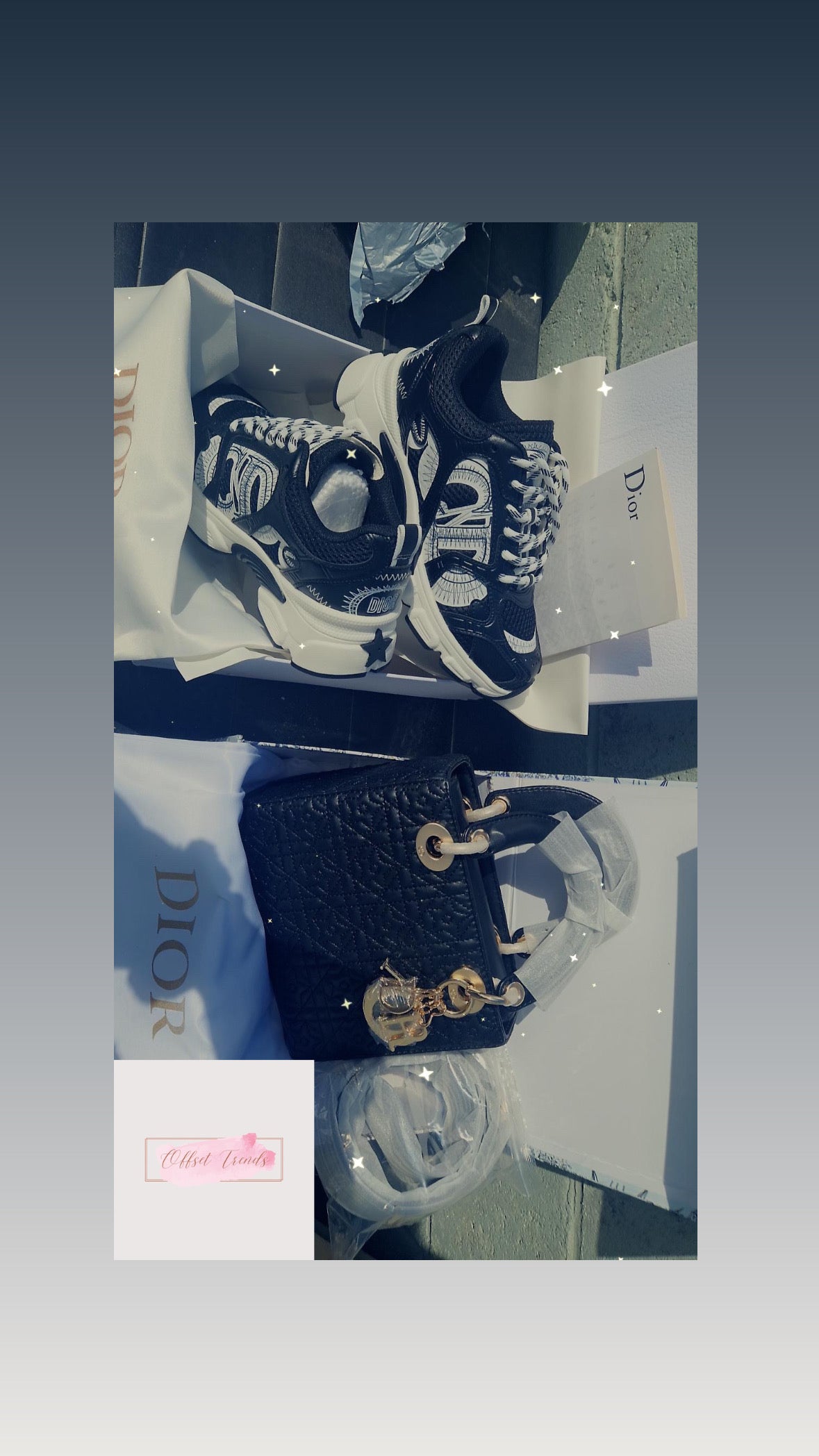 Black Bag&Trainer Set