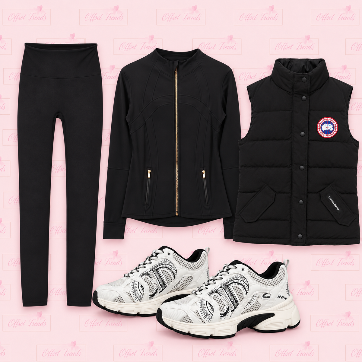 Lulu&Gilet&Trainer Combo