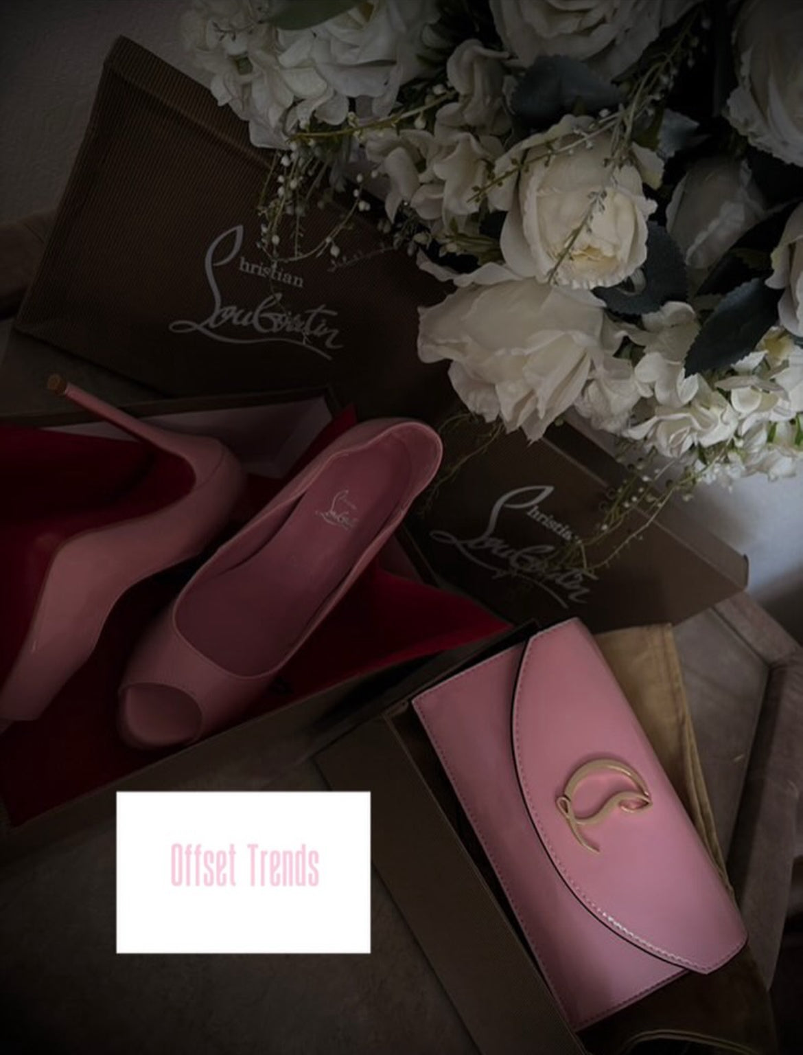 Pink Heel&Bag Set
