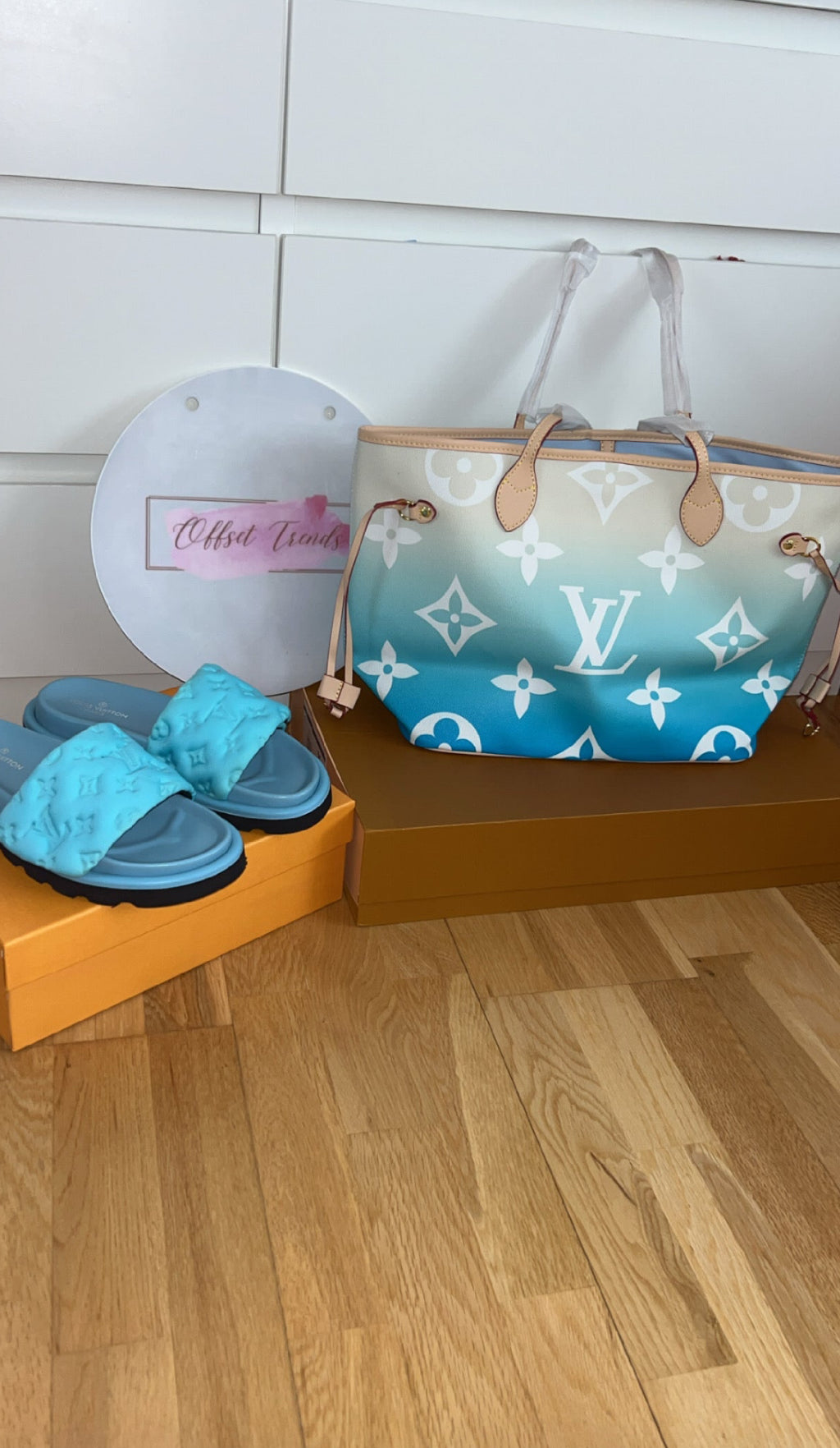 Blue Slider&Bag Set