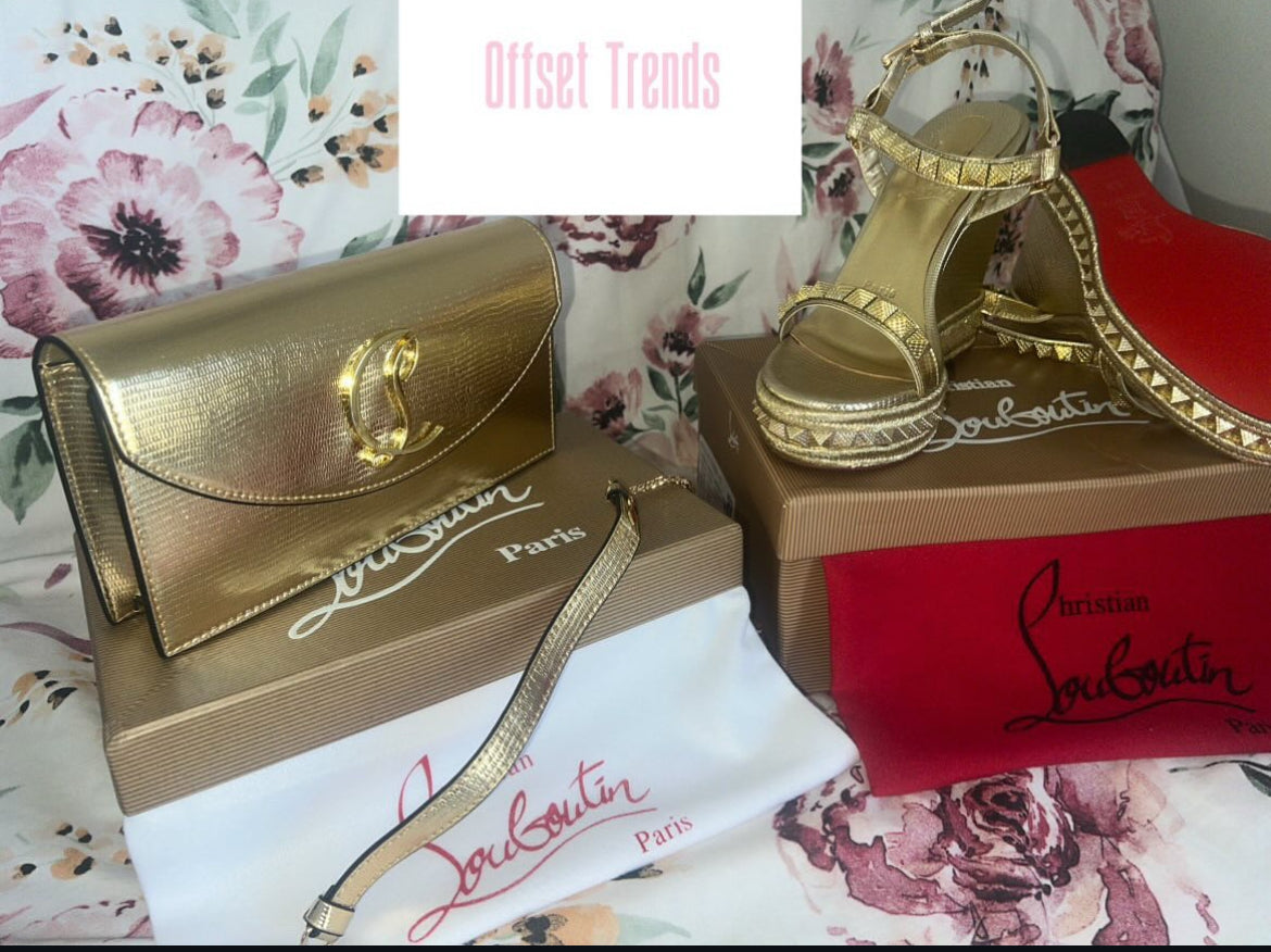 Gold Bag&Heel Set