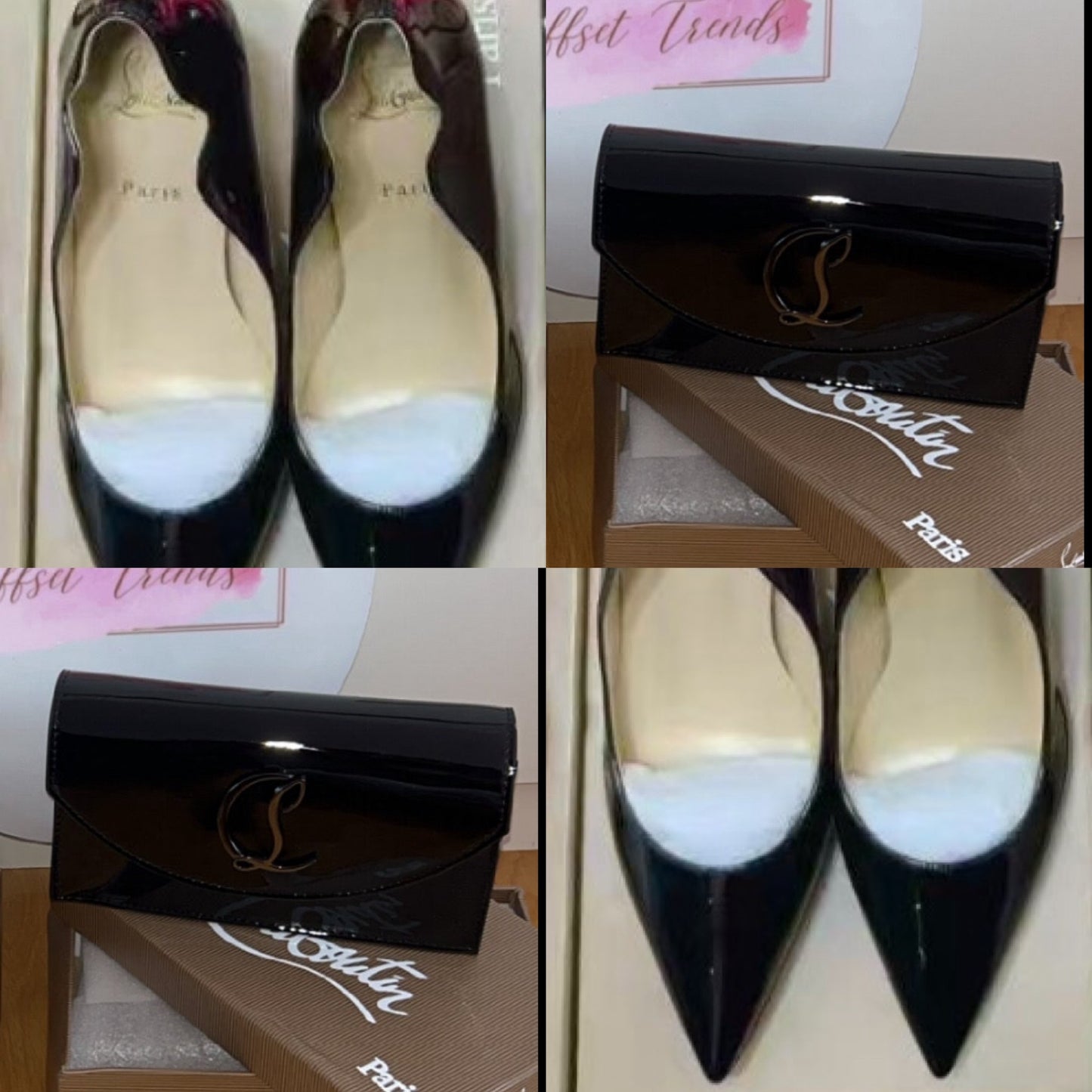 Black Heel&Bag Set