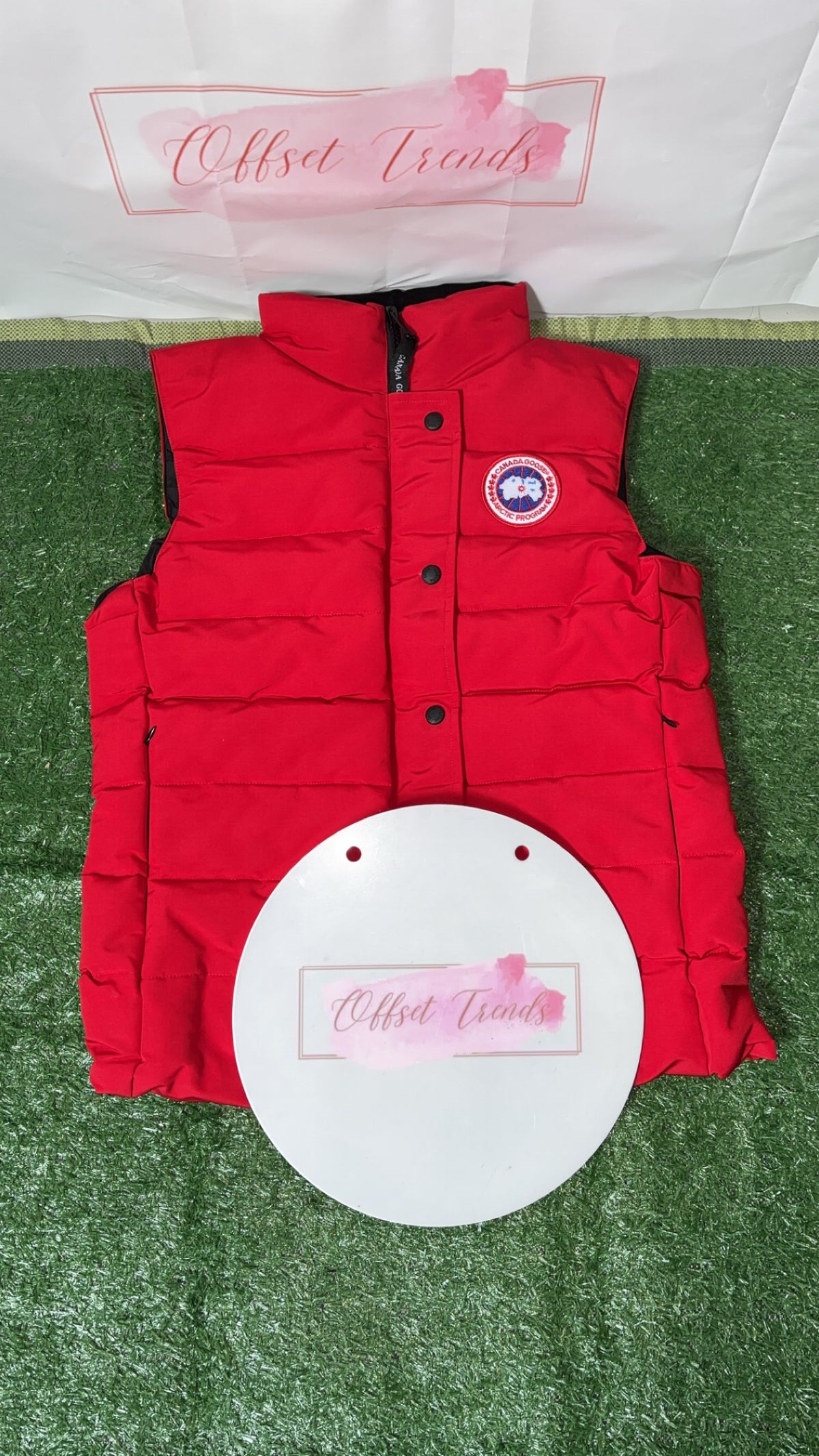 Womens Red Gilet