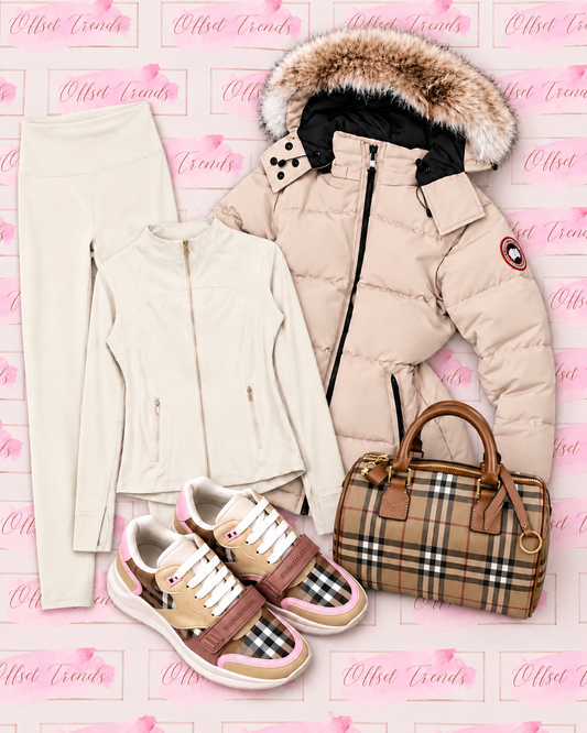 Lulu&Coat&Trainer&Medium Bag Combo