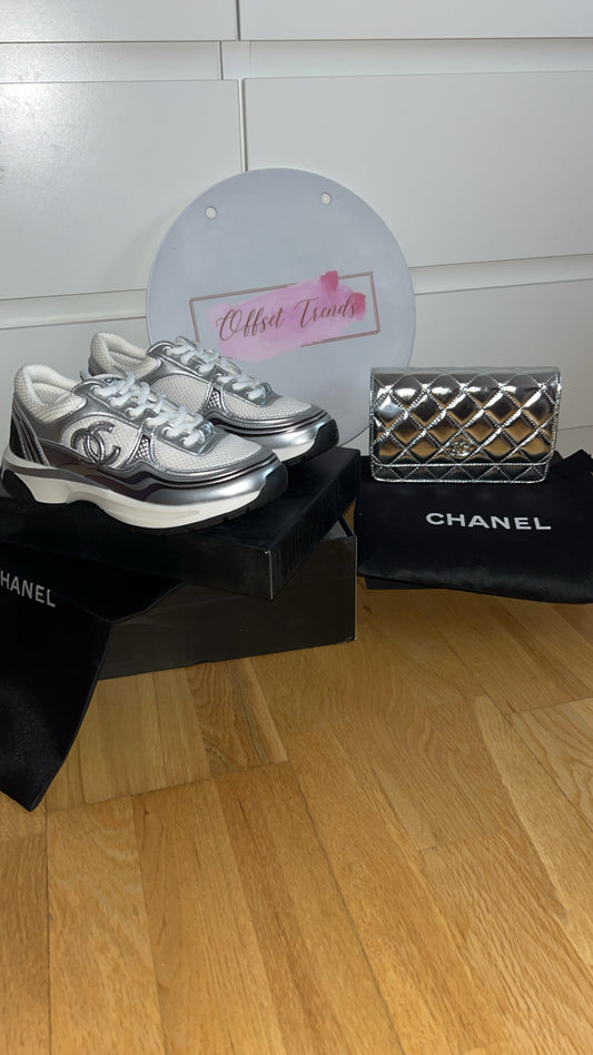 Silver Bag&Trainer Set