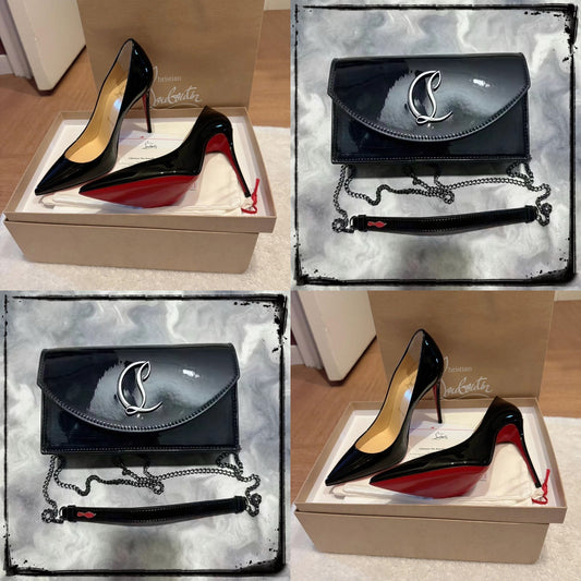 Black Heel&Bag Set