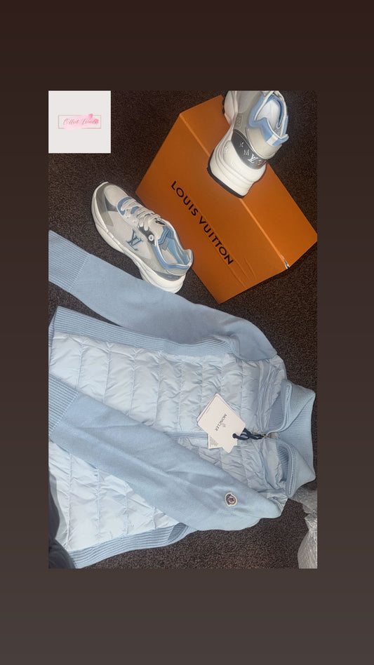 Blue Jacket&Trainer Combo