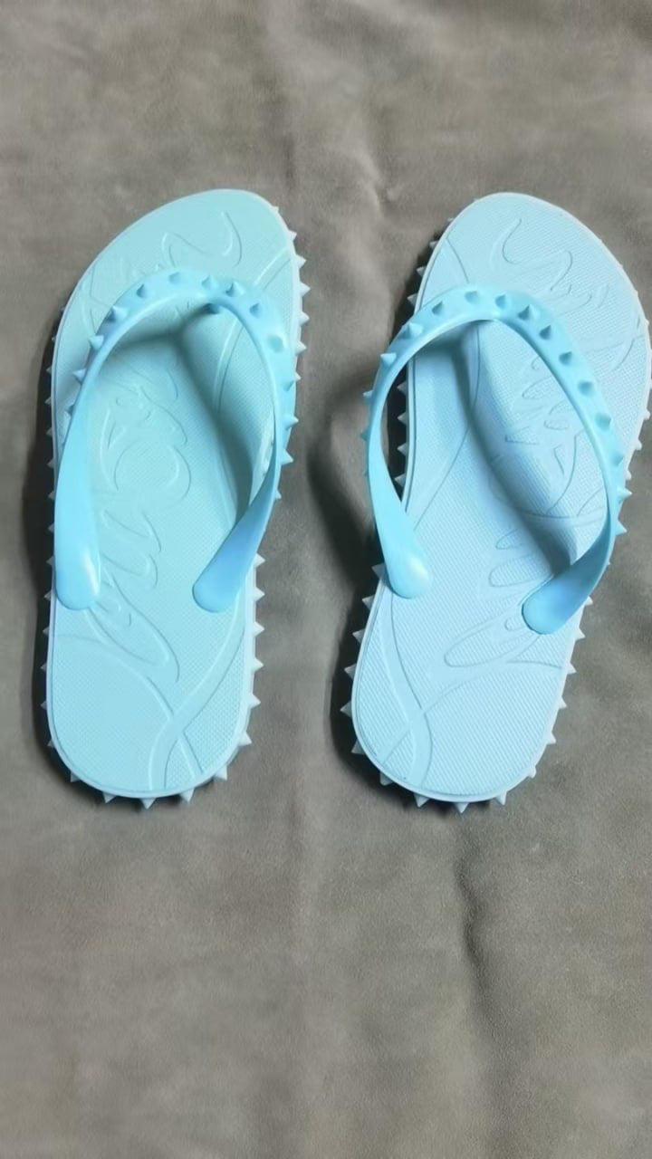 Blue Flip Flops