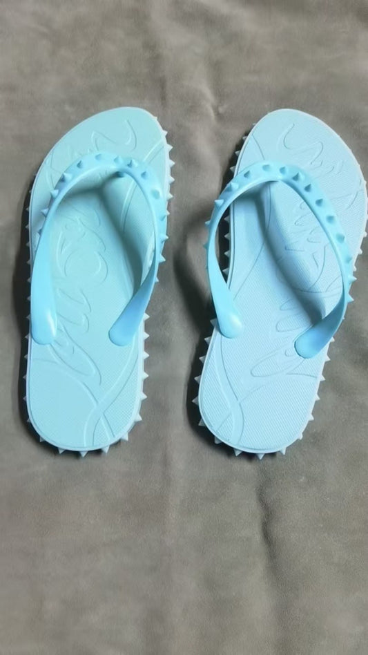 Blue Flip Flops