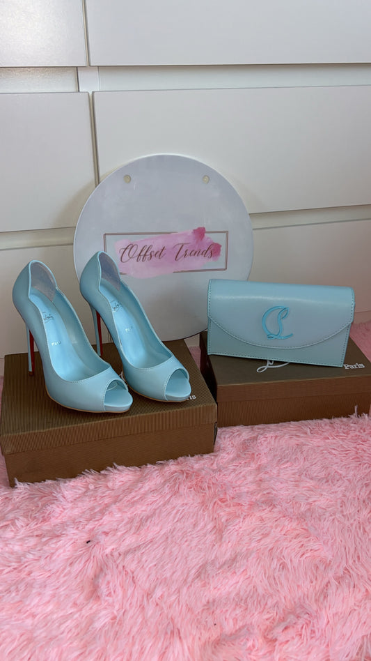 Blue Heel&Bag Set