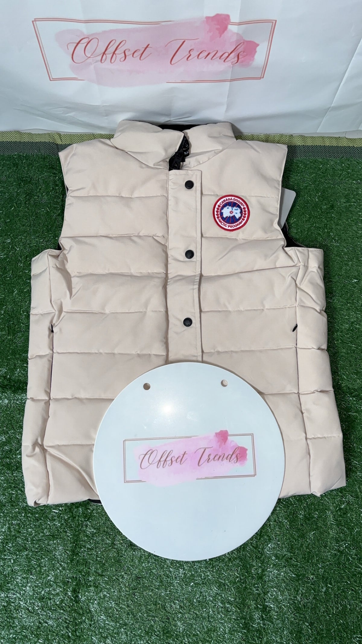 Womens Beige Gilet