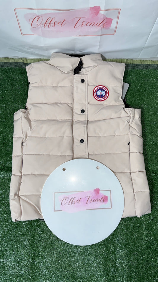 Womens Beige Gilet
