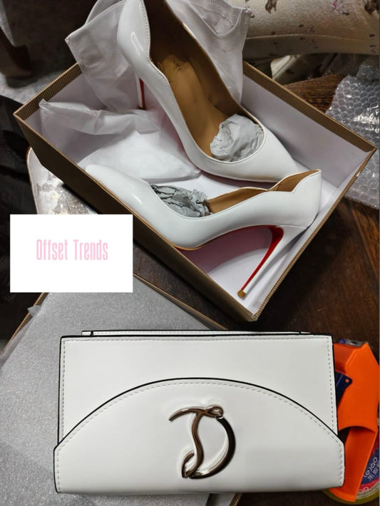 White Heel&Bag Set