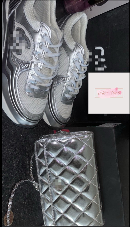 Silver Bag&Trainer Set