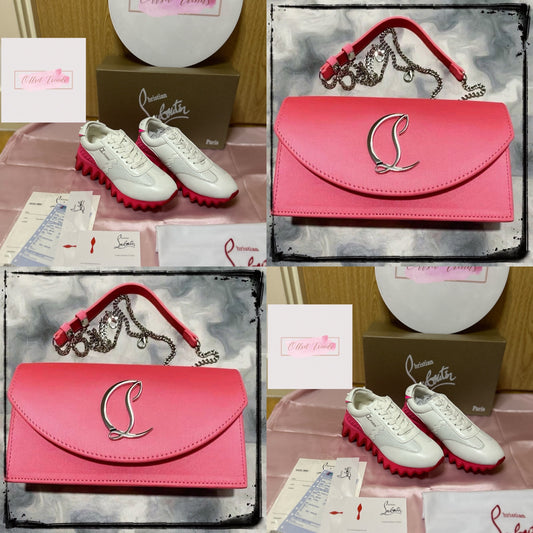 Pink Shark Trainer&Bag Set