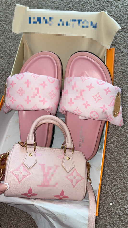 Pink Slider&Bag Set