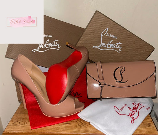 Nude Heel&Bag Set