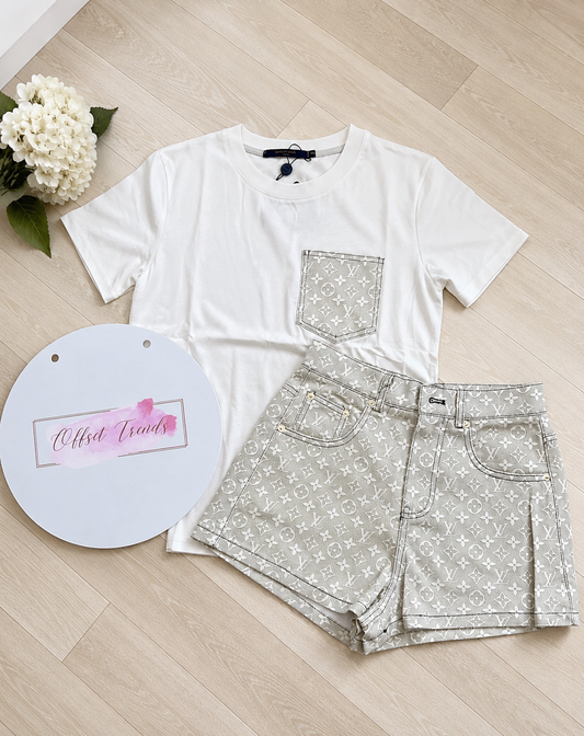 Short Set1 BEIGE IN STOCK