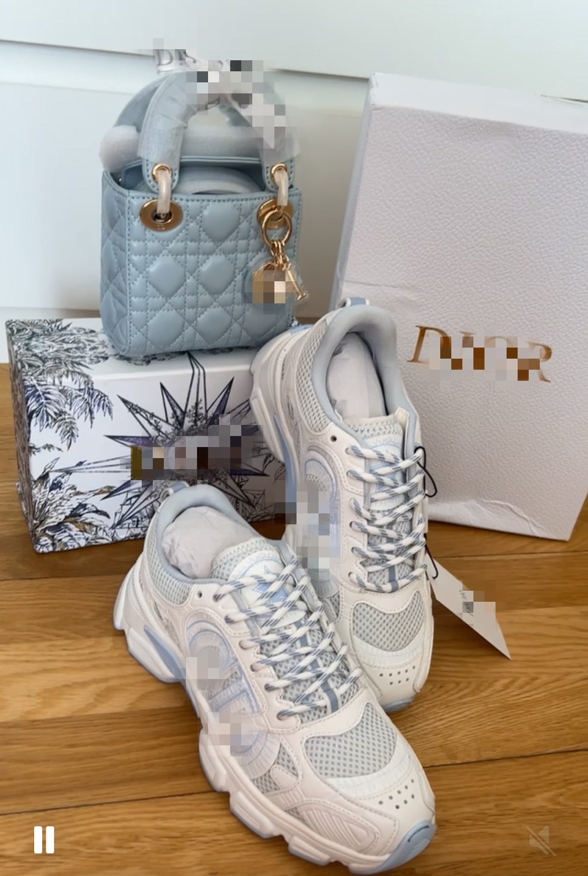 Blue Trainer&Bag Set