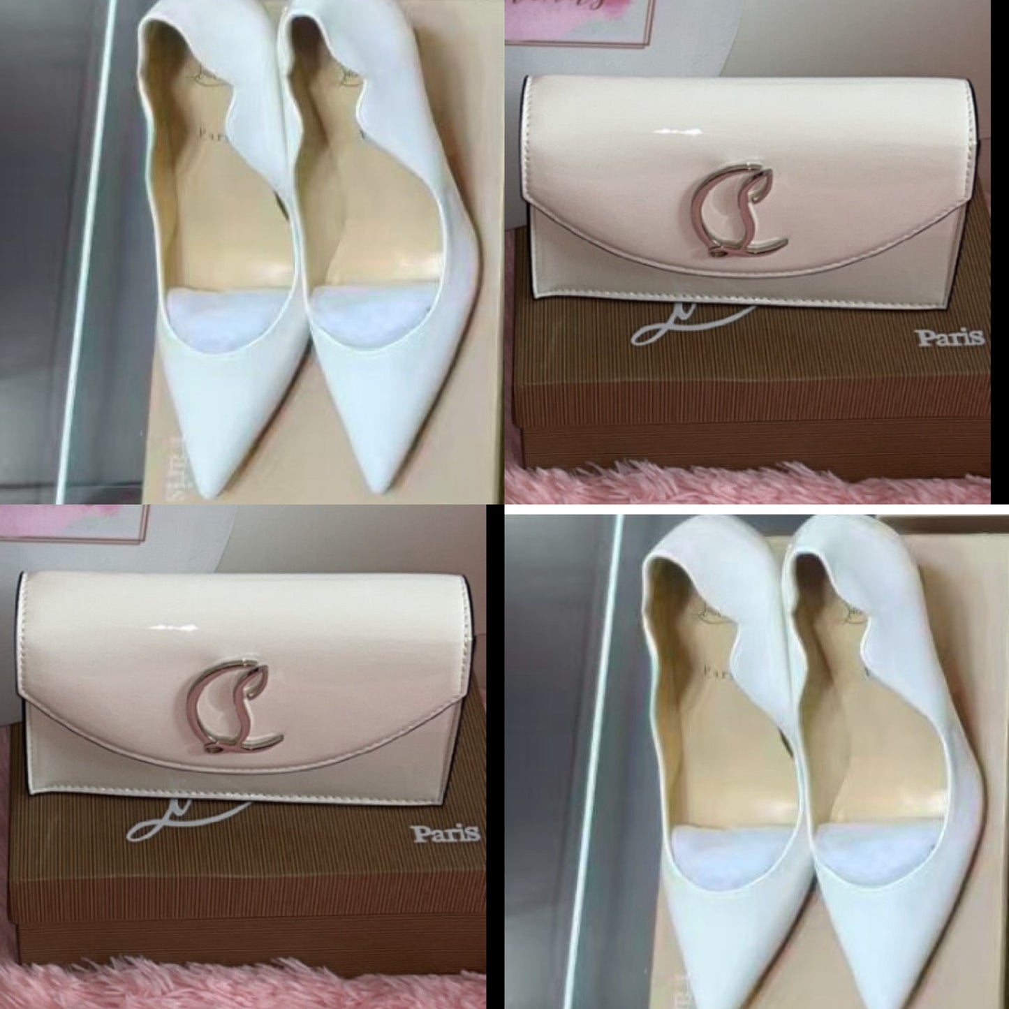 White Heel&Bag Set