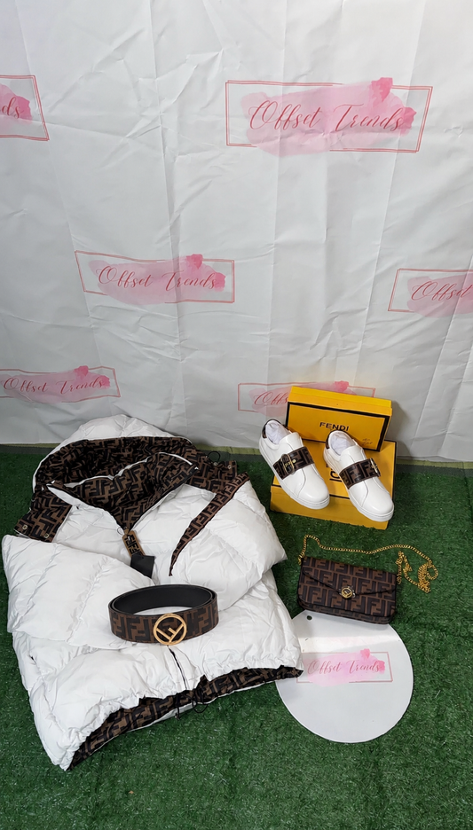 Coat&Trainer&Bag&Belt Combo