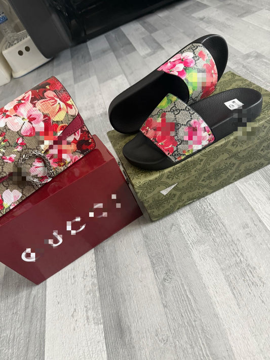 Floral Slider&Bag Set