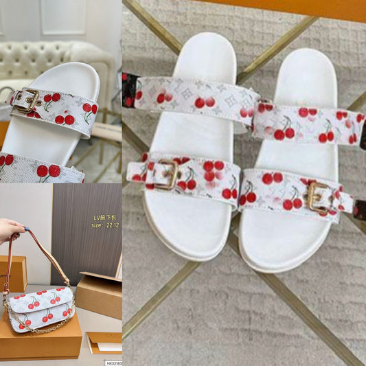 Cherry Sandals&Bag